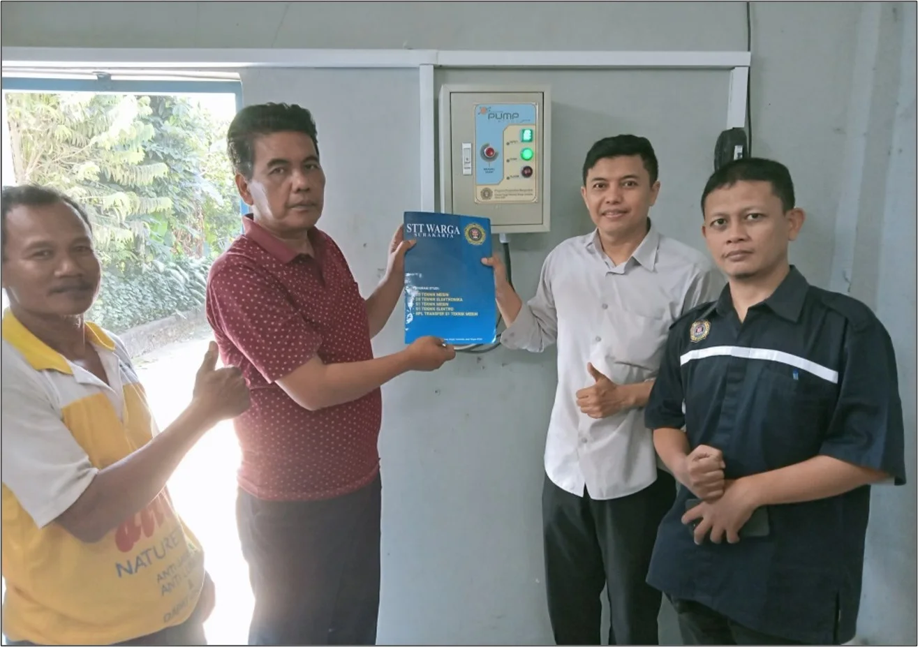 STT Warga Terapkan Teknologi Kendali Otomatis pada Instalasi Air Bersih PAMSIMAS Desa Ngombakan